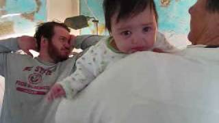 Ava & Dad Visit Easter Morning