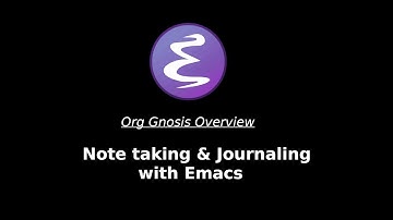 Emacs Note Taking & Journaling with org-gnosis