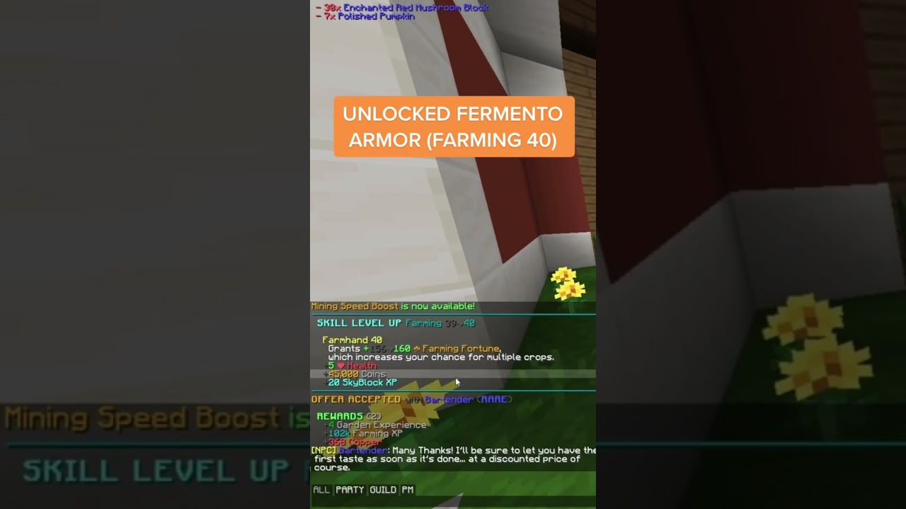 UNLOCKING FERMENTO ARMOR (FARMING 40) 