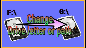 Change drive letter or path