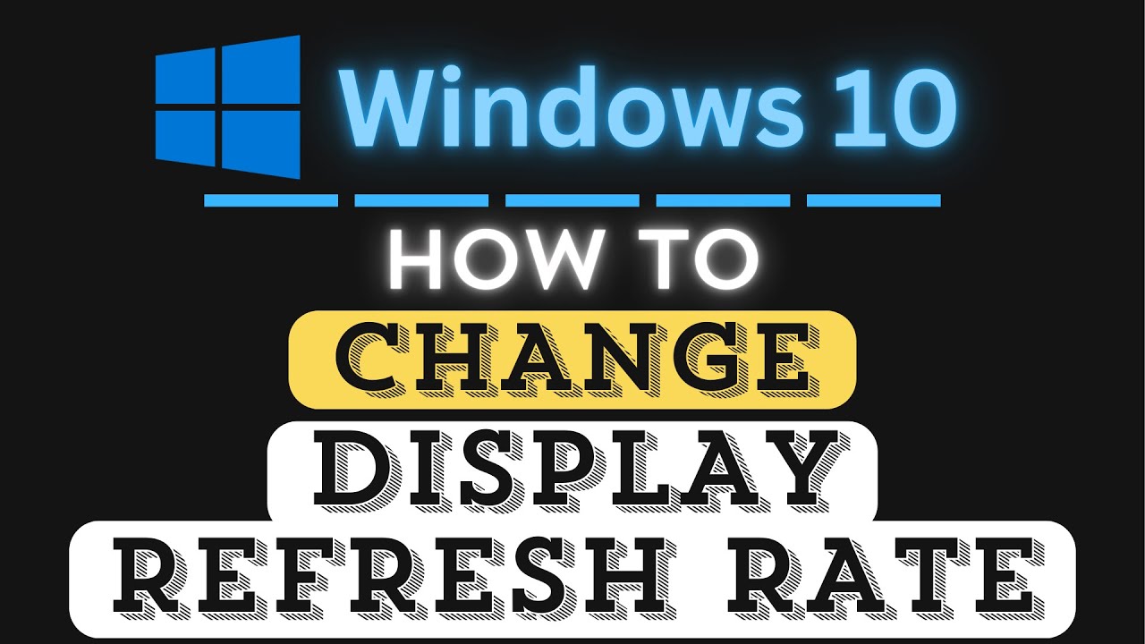 Как изменить частоту обновления экрана в Windows 10 | Пошаговое руководство для ПК