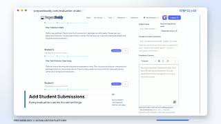 How To Add Student Submissions | PrepareBuddy Evaluation Studio