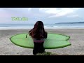 【Twin fin surfing】中級者女子でも楽しいツインフィン!腰腹ショアブレイク波をぴろたんが攻める!