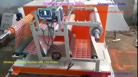 KEW WINDER REWINDER MACHINE WITH TTO PRINTER