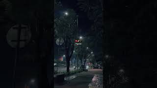 The video features a montage of night scenes—city streets, rainy roads,