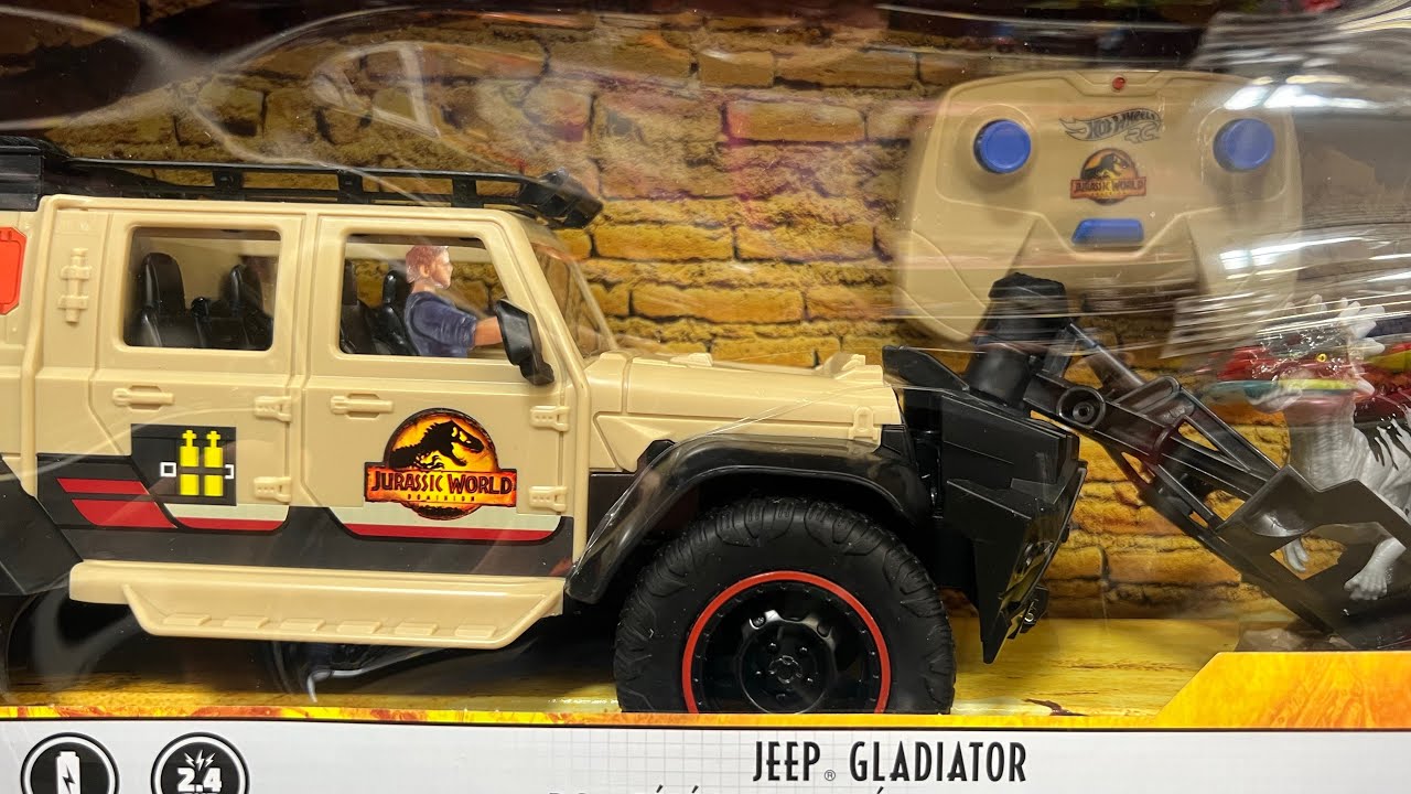 Matchbox Jurassic World Dominion Jeep Gladiator RC Vehicle & 6
