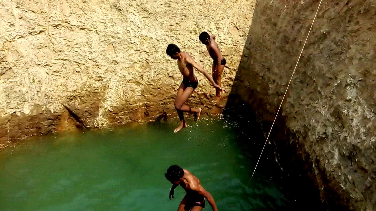 Village boys enjoying the summer