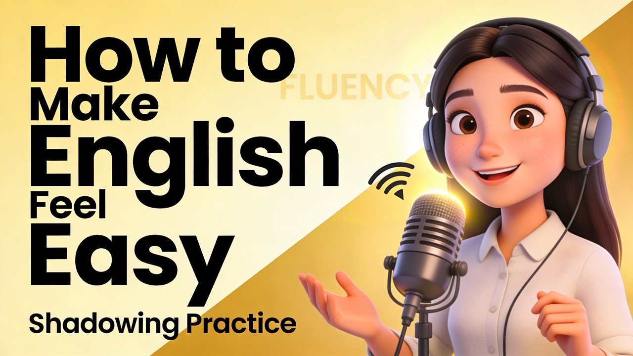 How to Make English Feel Easy 🔥 | Shadowing Practice for Real Progress