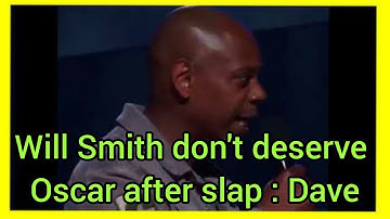 DAVE CHAPPELLE BLASTS💥 WILL SMITH ON HIS SLAP TO CHRIS ROCK
