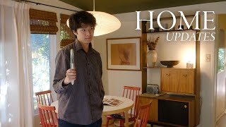 Home Updates | Painting the ceiling & testing colors in the bedroom