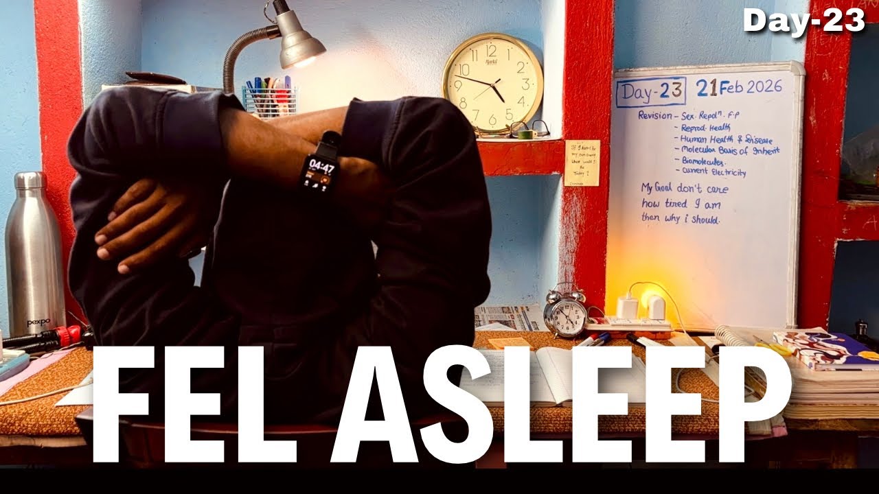 A Huge Mistake Before My Mock Test... (Lost The Day) | Day-23  #NeetDiary