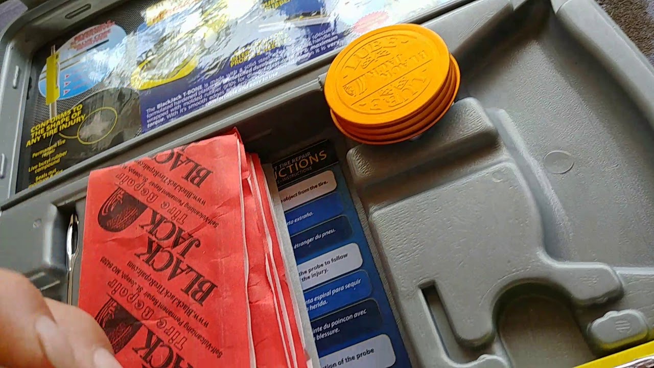 Tire plug kit..black jack YouTube