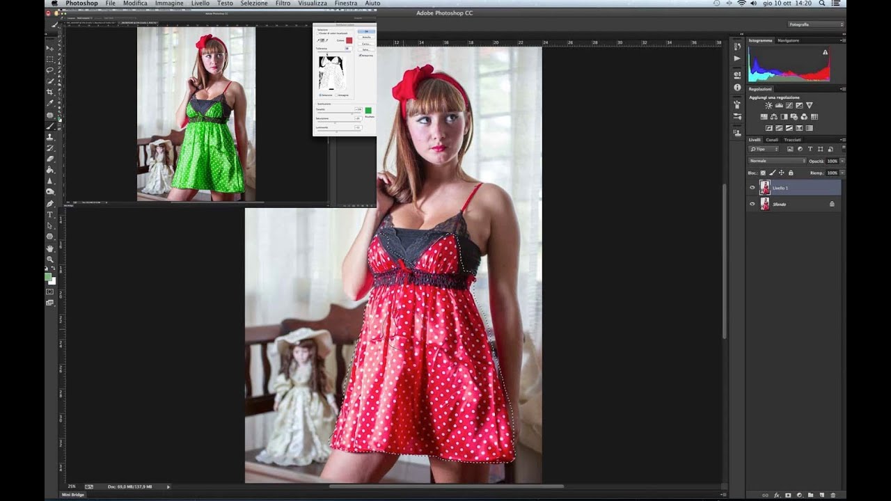 Tutorial shop Sostituzione colore