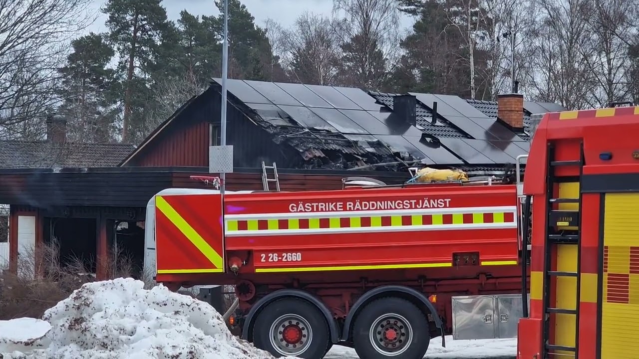 Storvik: Brand i byggnader