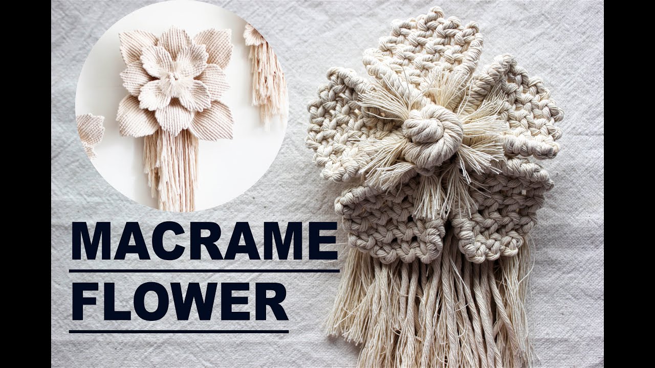 New Macrame Flower tutorial | Create your masterpiece handmade | - YouTube