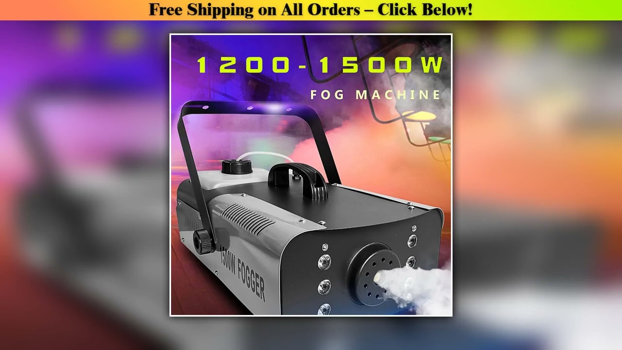 Fast Shipping 1500W Disco Smoke Machine LED Remote Fogger Projector 1200W Dj Christmas Wedding