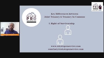 3 Key Differences Between Joint Tenancy and Tenancy In Common