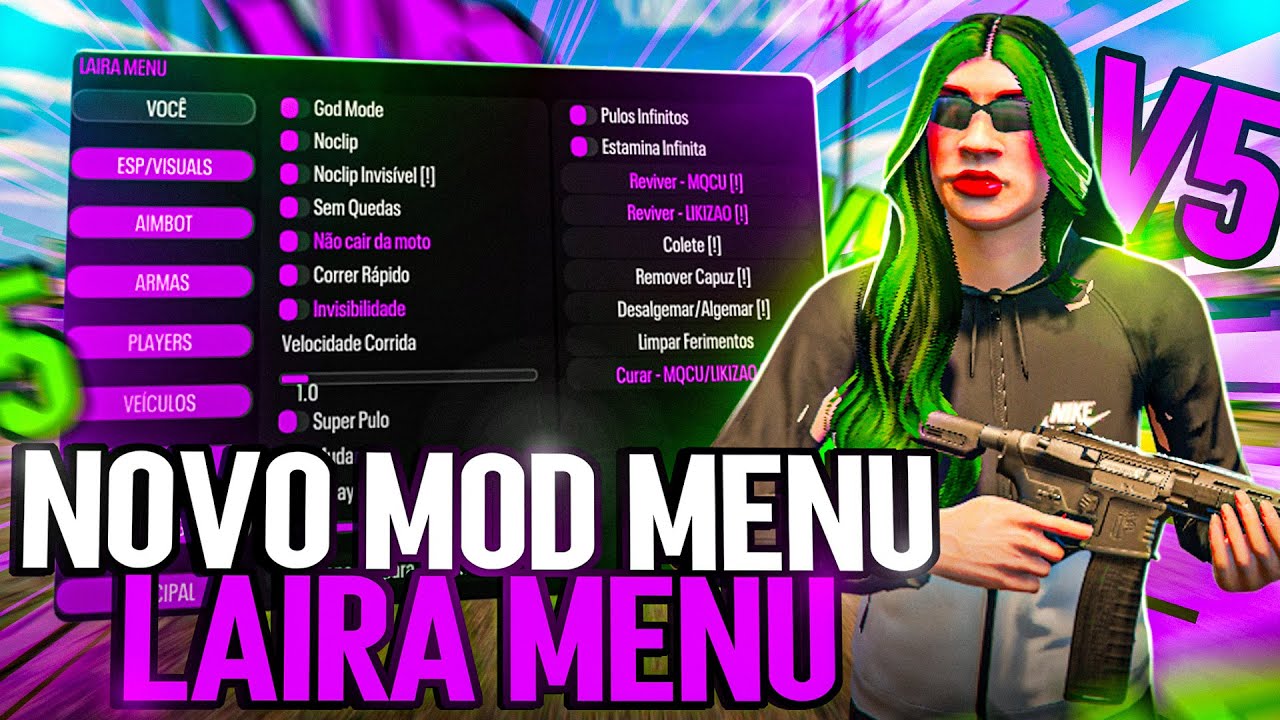 ADM deixou eu usar mod menu na cidade ! #fivem #antirp #gtarp #magnatt