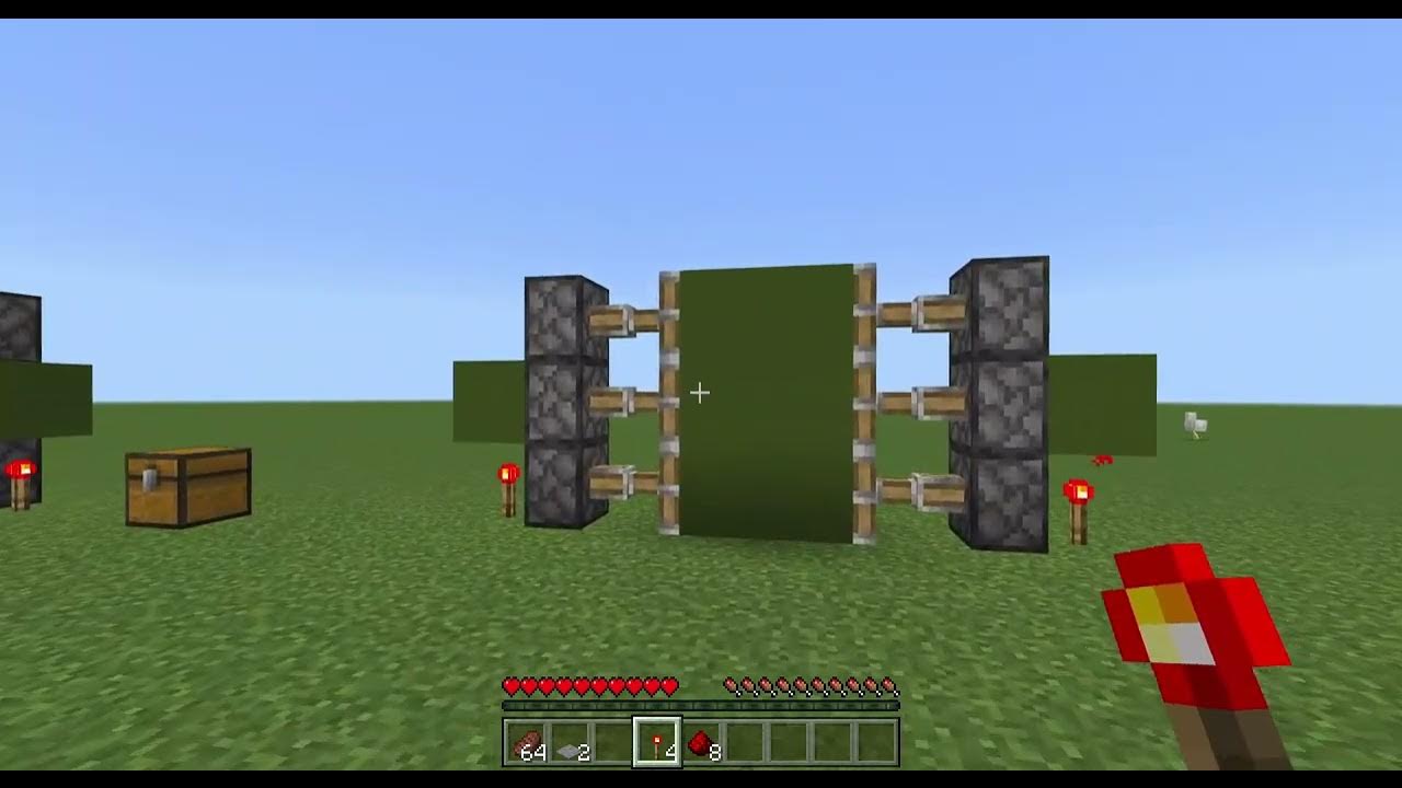 How To Make A Simple Piston Door. YouTube