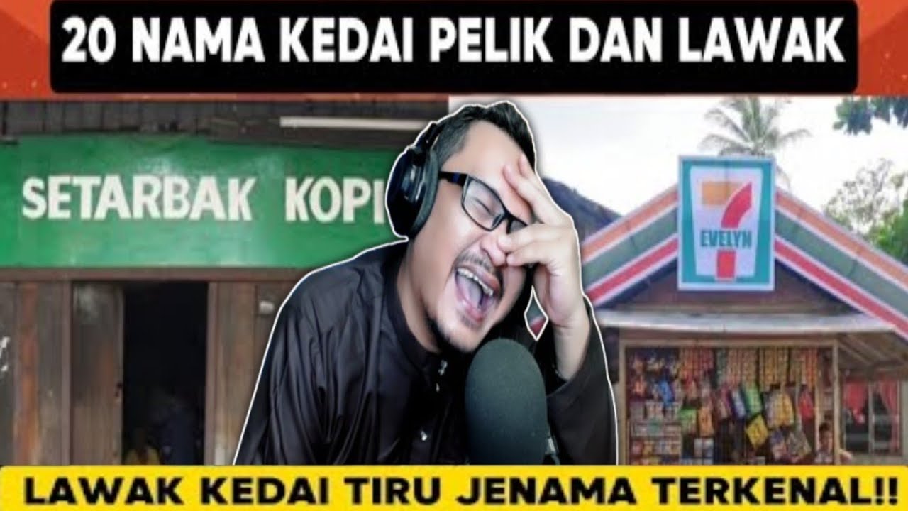 HAHA TAK SANGKA WUJUD‼️ 20 NAMA KEDAI & LAWAK YANG ADA DI 🇲🇾 😂😂 | Wak Lonjong