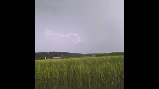 Slow Motion Lightning Around The Nuclear Power Plant