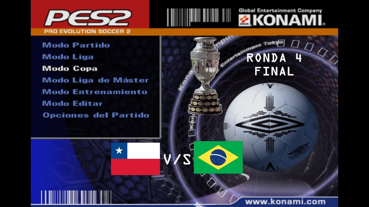 Chile vs Brasil - FINAL Copa América [PES2] [PS2]