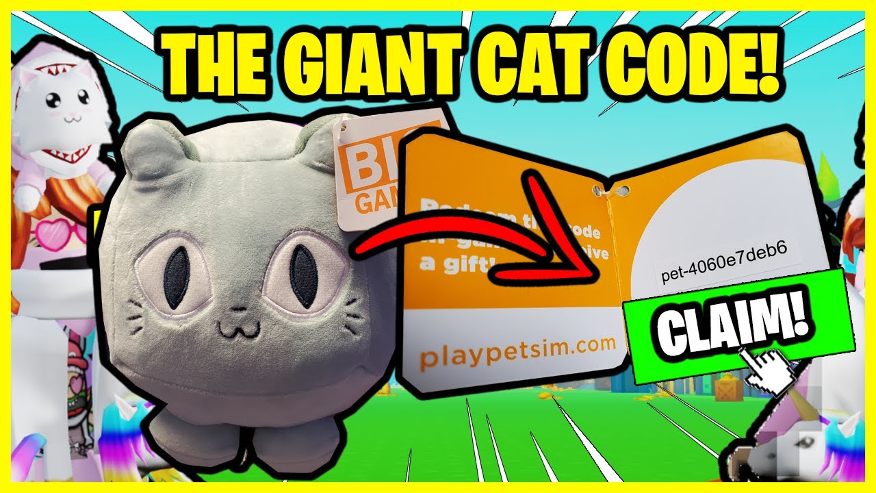 Pet Simulator X Giant Cat Code Free