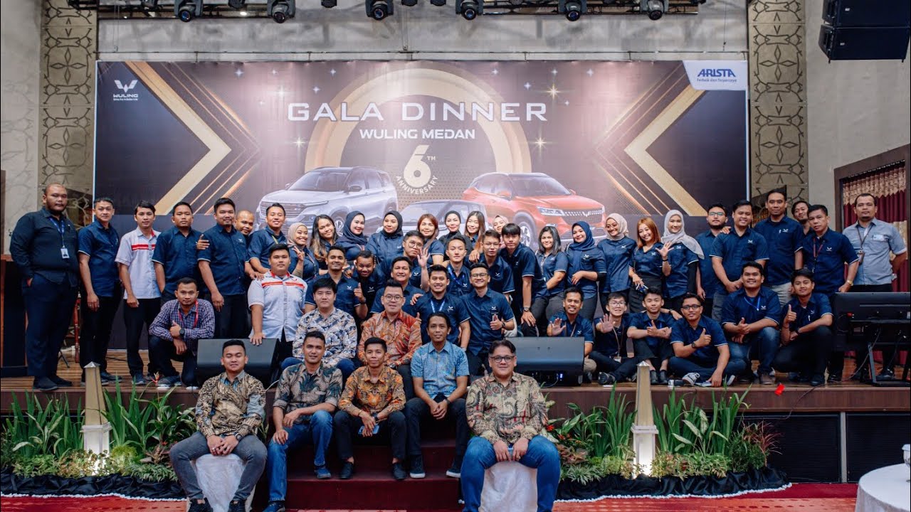 Team Wuling team wuling medan mengadakan gala dinner untuk memperingati ulangtahun ...