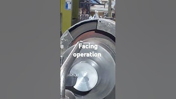 Facing operation on conventional Lathe machine