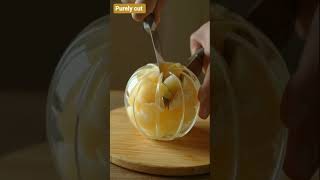 Cutting glass cantaloupe ASMR | Calm you mind #ai  #asmrvideo  #purelycut #satisfying  #viral