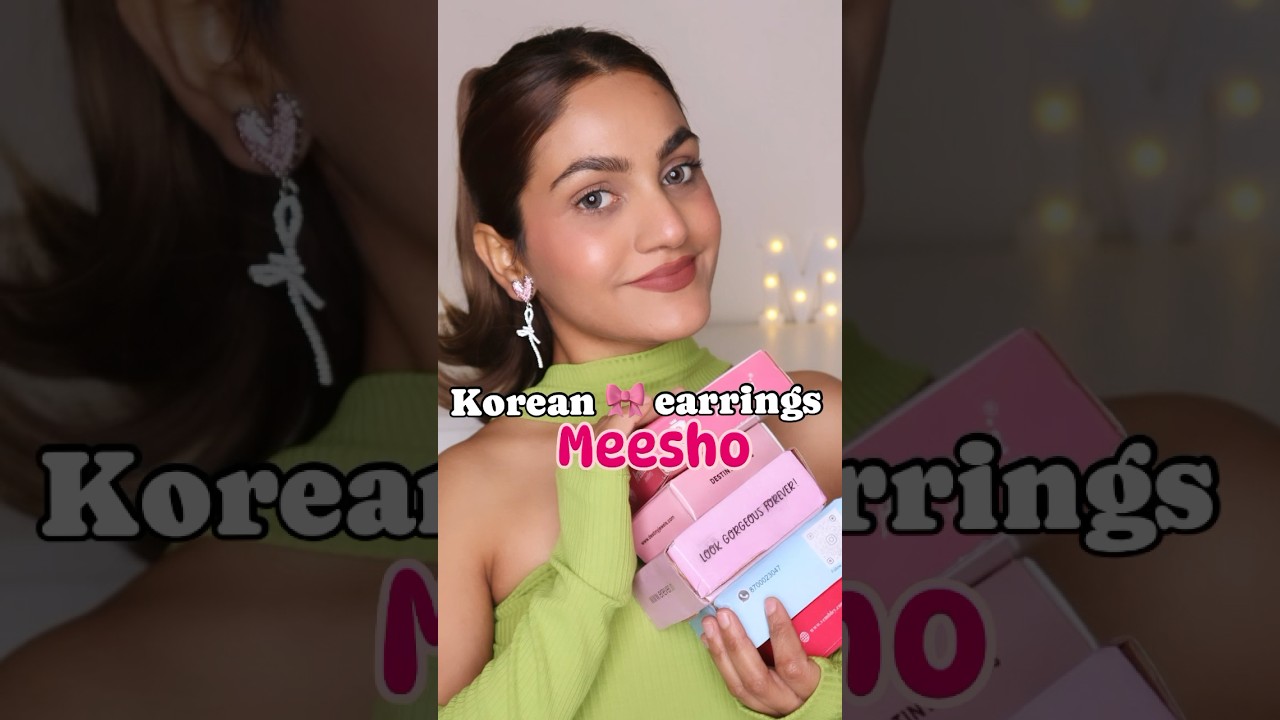 Korean earrings Meesho haul 🎀 