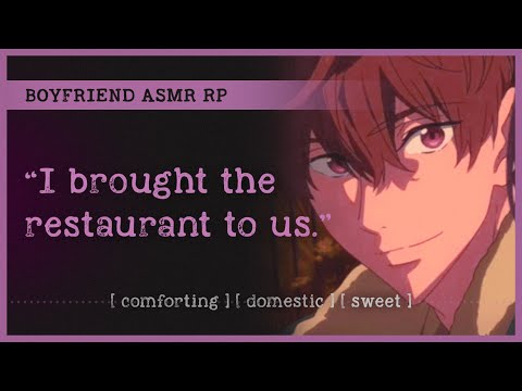 Boyfriend caters to your social anxiety (ASMR RP M4A) 🍽️ [comforting] [domestic] [sweet]