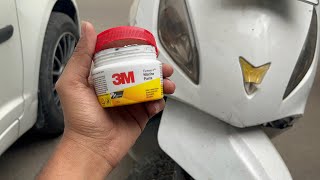 How to removed scratches by using 3m marine paste