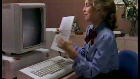 1983 IBM Display Writer Office System "It helps you look good"  TV Commercial