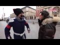 Казачий патруль на улицах Москвы.