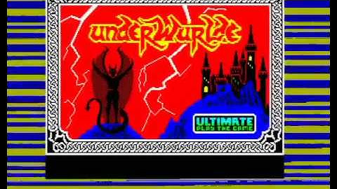 Underwurlde loading ZX Spectrum +2 RGB