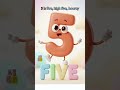 Learn Numbers 1-10 in 45 Seconds! | 🔢 Easy Toddler Counting Song #123  #ytshorts #shorts
