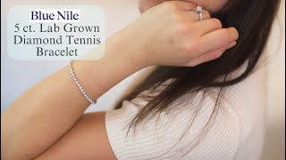 Blue Nile 5 Ct. Lab Grown Diamond Tennis Bracelet Review