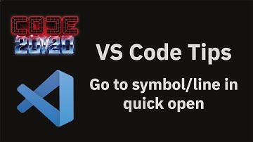 VS Code tips — Go to symbol/line in quick open