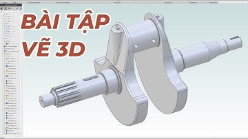 Bài tập thực hành vẽ 3D chi tiết máy dạng trục trên phần mềm Alibre Design - 3D Exercises