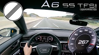 2023 Audi A6 Avant 55 TFSI Quattro 340PS TOP SPEED GERMAN AUTOBAHN DRIVE POV