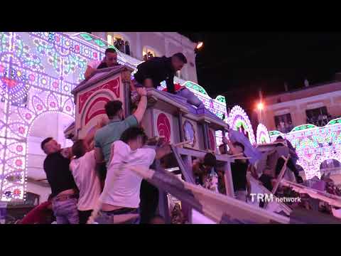 Matera, Festa della Bruna 2019 | Distruzione del Carro (visuale assaltatori)