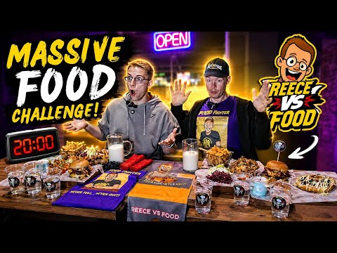 Free Milkshakes For All If We Can Beat This Huge Platter In Under 20 Minutes!!! W/ @ReeceVsFood Ep64