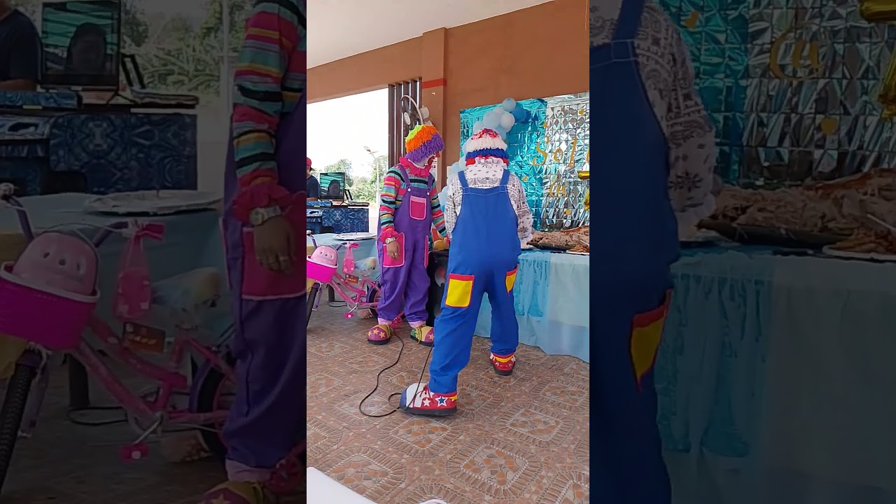 Clowns at birthday party 