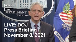 Justice Department Officials Hold News Conference I LIVE