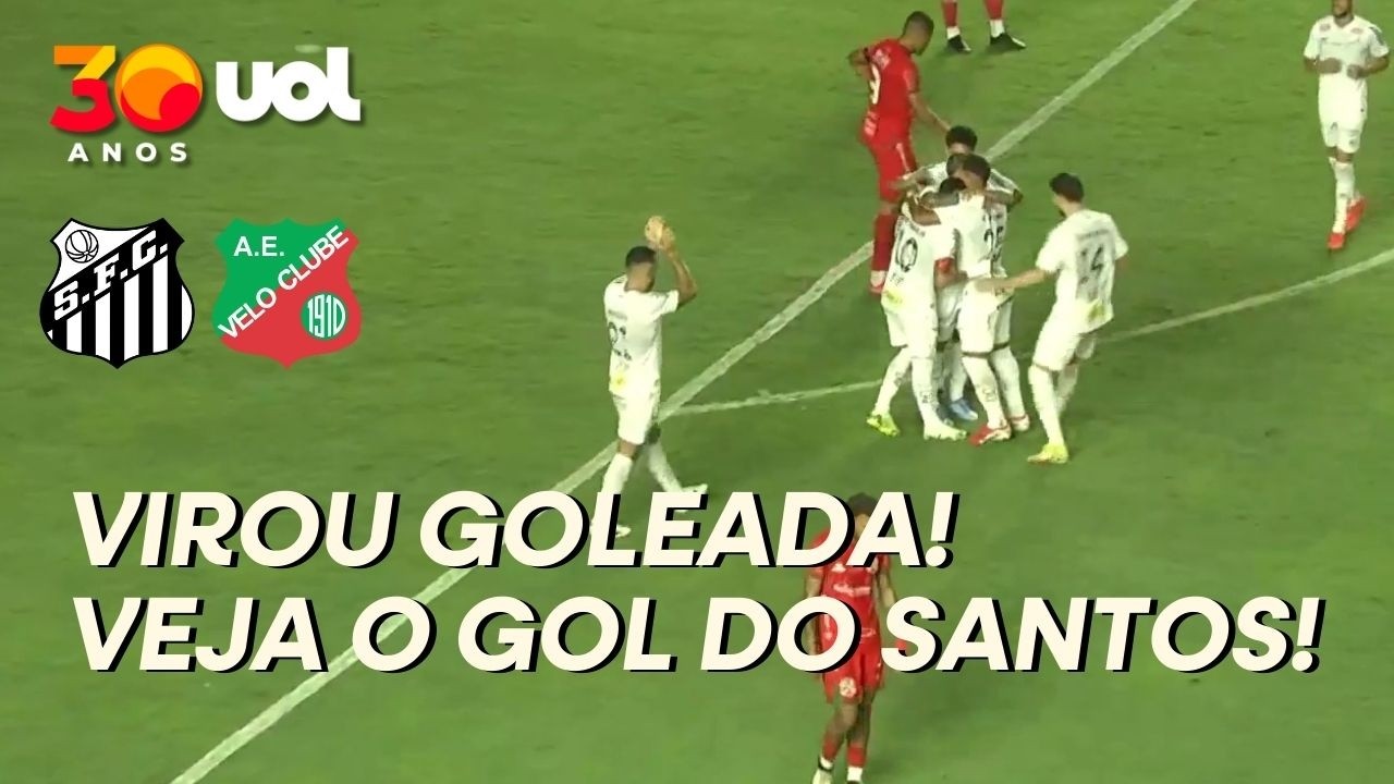 VIROU GOLEADA! SANTOS MARCA O QUARTO GOL CONTRA O VELO CLUBE!