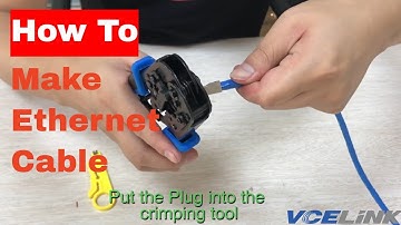 How to Make Ethernet Cable(Only 8 Steps!!) Work by Crimping Tool (2020) via VCELINK
