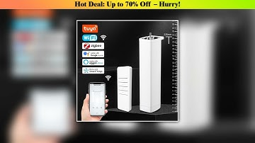 Review Smart Tuya Wifi/Zigbee Electric Curtain Shutter Motor with RF Remote 22.5CM Size APP Control