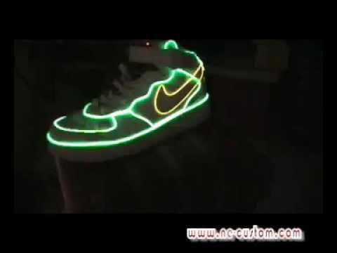 led light up nike air force ones