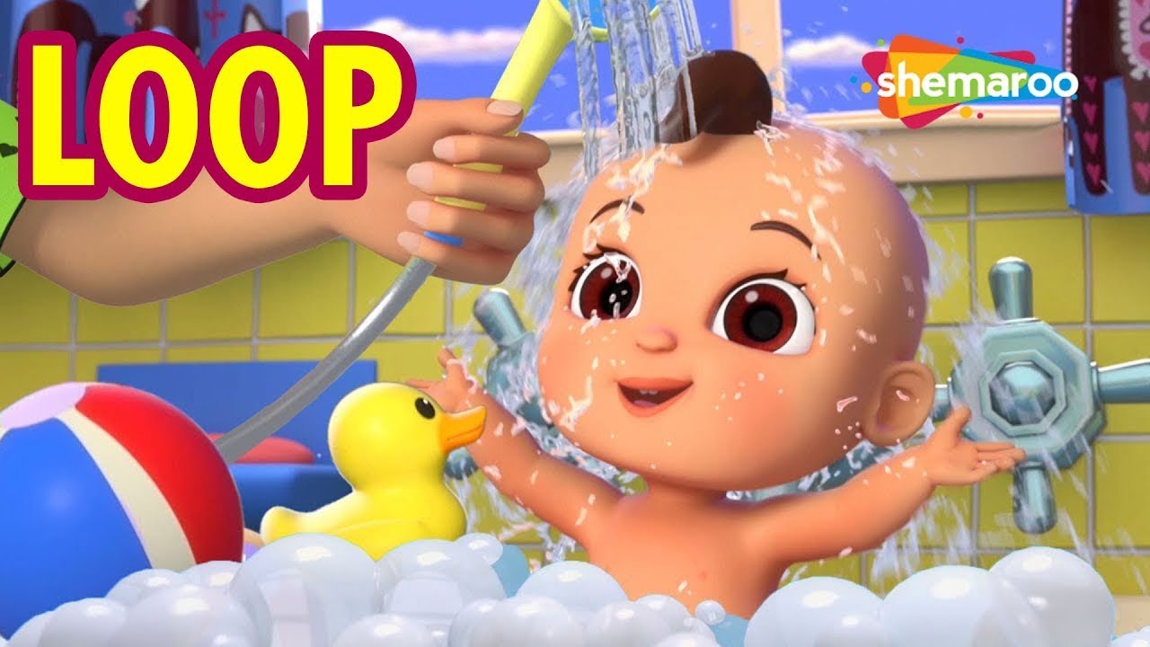 Bath Song 3D [LOOP] Fun Nursery Rhyme for Children | Shemaroo Kids Junior